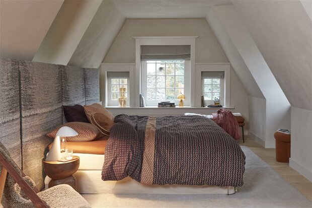 Beddinghouse Flanel Dekbedovertrek River Dark Red 32177