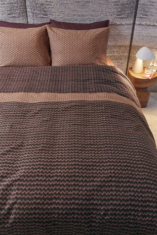 Beddinghouse Flanel Dekbedovertrek River Dark Red 32177