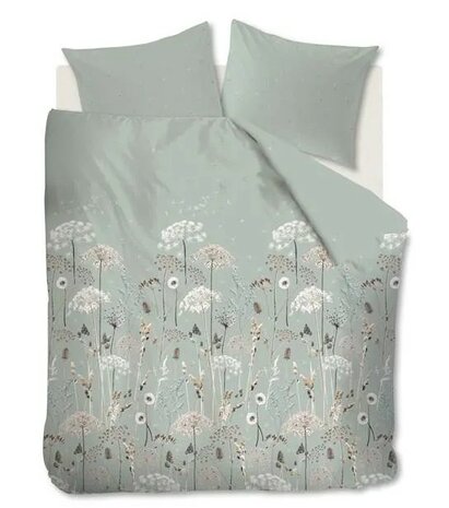 Ariadne At Home Flanel Dekbedovertrek Flowers Green 32627