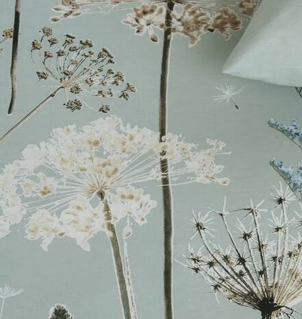 Ariadne At Home Flanel Dekbedovertrek Flowers Green 32627