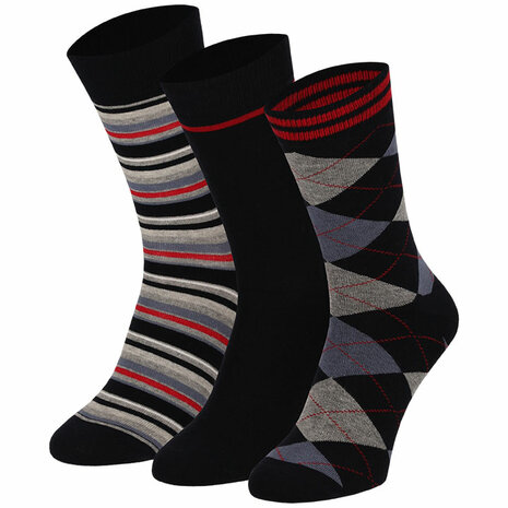 Apollo Heren Sokken 3-Pack Multi Navy 120171074 | 32703
