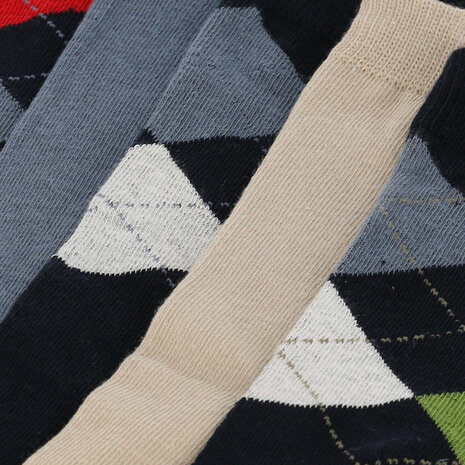 Apollo Heren Sokken 5-Pack Multi Navy 120421010 | 32704