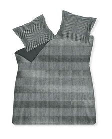 Vandyck Dekbedovertrek Pied De Poule Black 25604