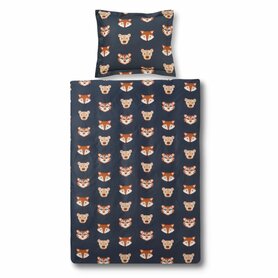 Vandyck Dekbedovertrek Jungle Kids Jeans Blue 31957