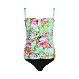 Mila Tankini Aqua/Pink P55240-23 | 31615