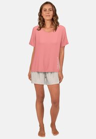 Tom Tailor Dames Shortama Zalmroze 60300-6095-425 | 31603