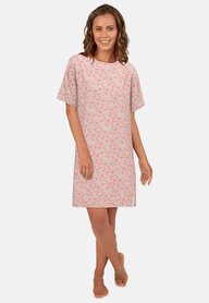 Tom Tailor Dames Nachthemd Zalmroze 60285-6095-425 | 31392