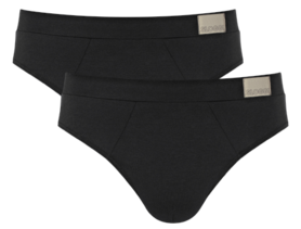 Sloggi Men Go Natural Brief 2-Pack Black 10214618-004 | 27853